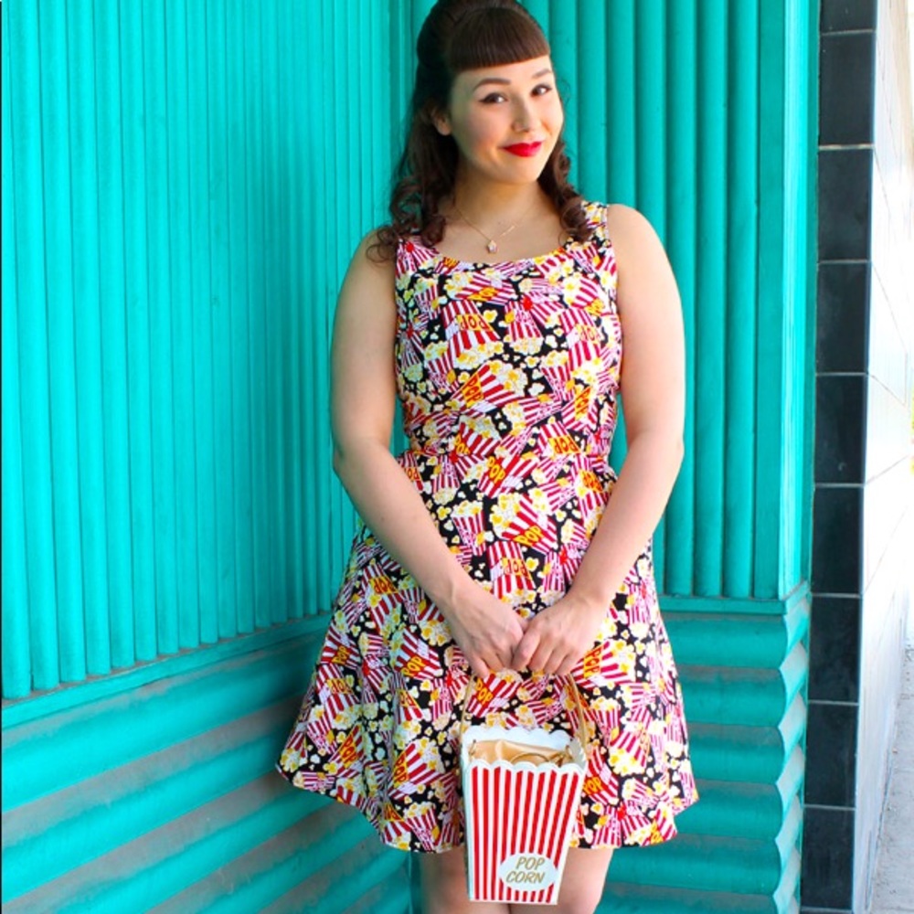 Mod Cloth by Retrolicious Popcorn Dress